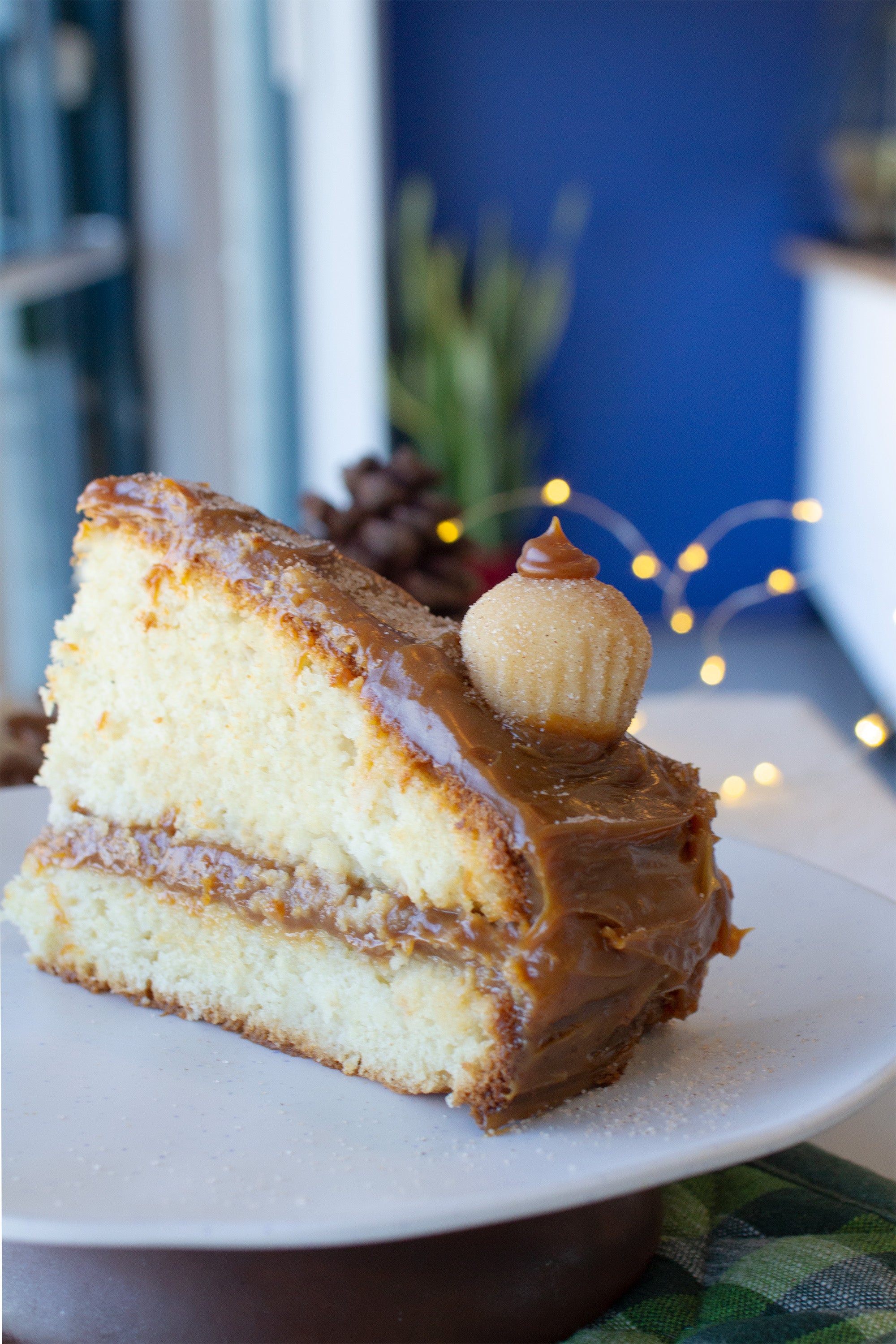 Gâteau aux noix et dulce de leche maison