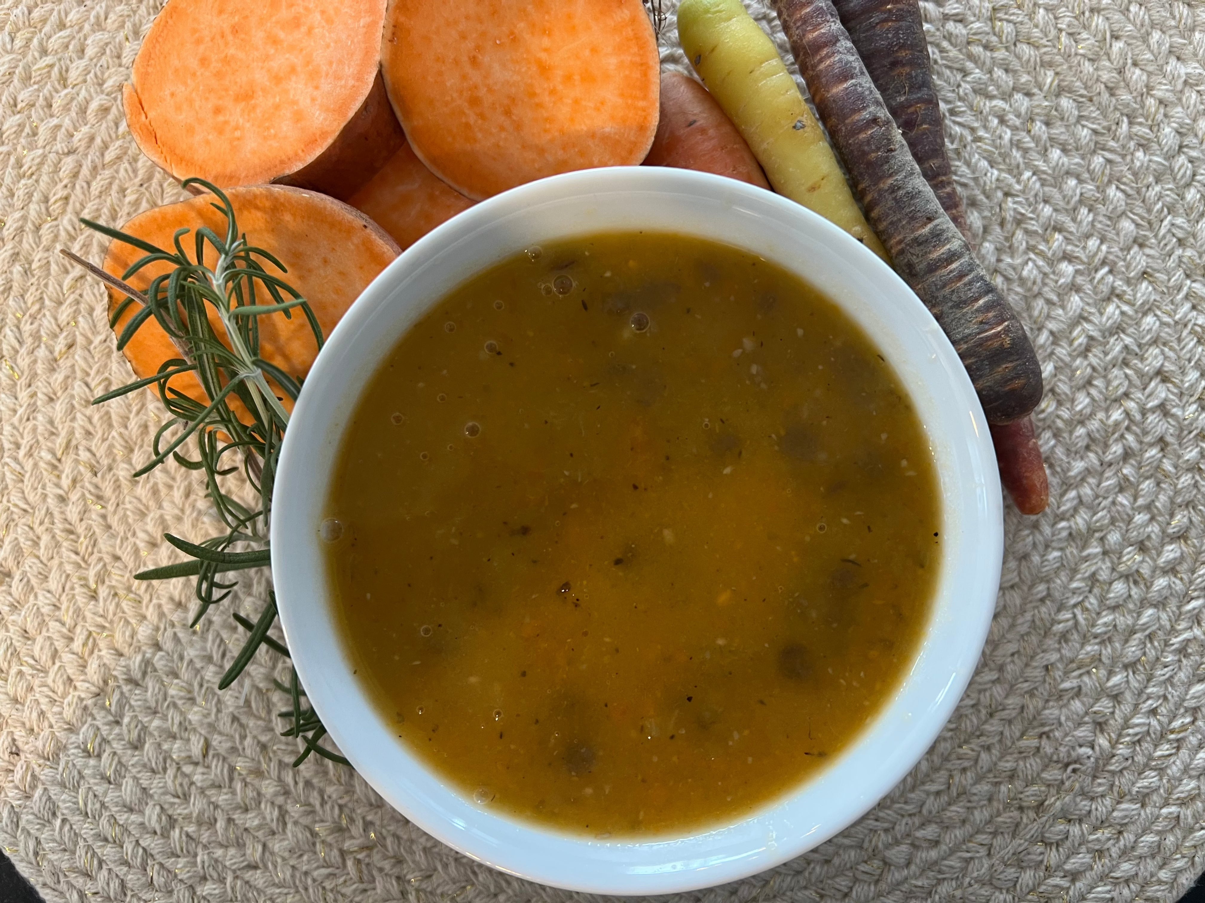 Carrot with lentils 