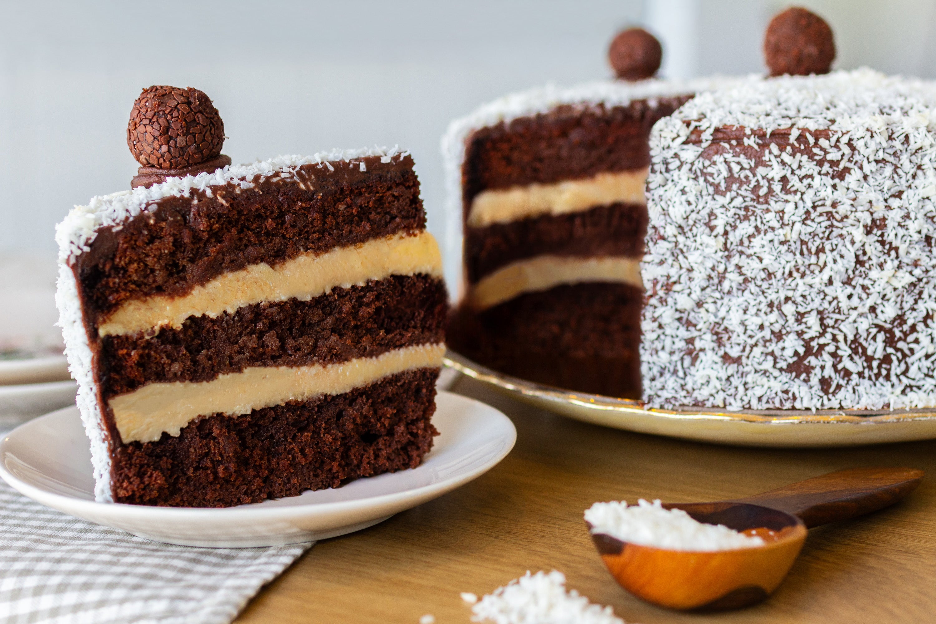 Gâteau de chocolat avec noix de coco (Prestigio)