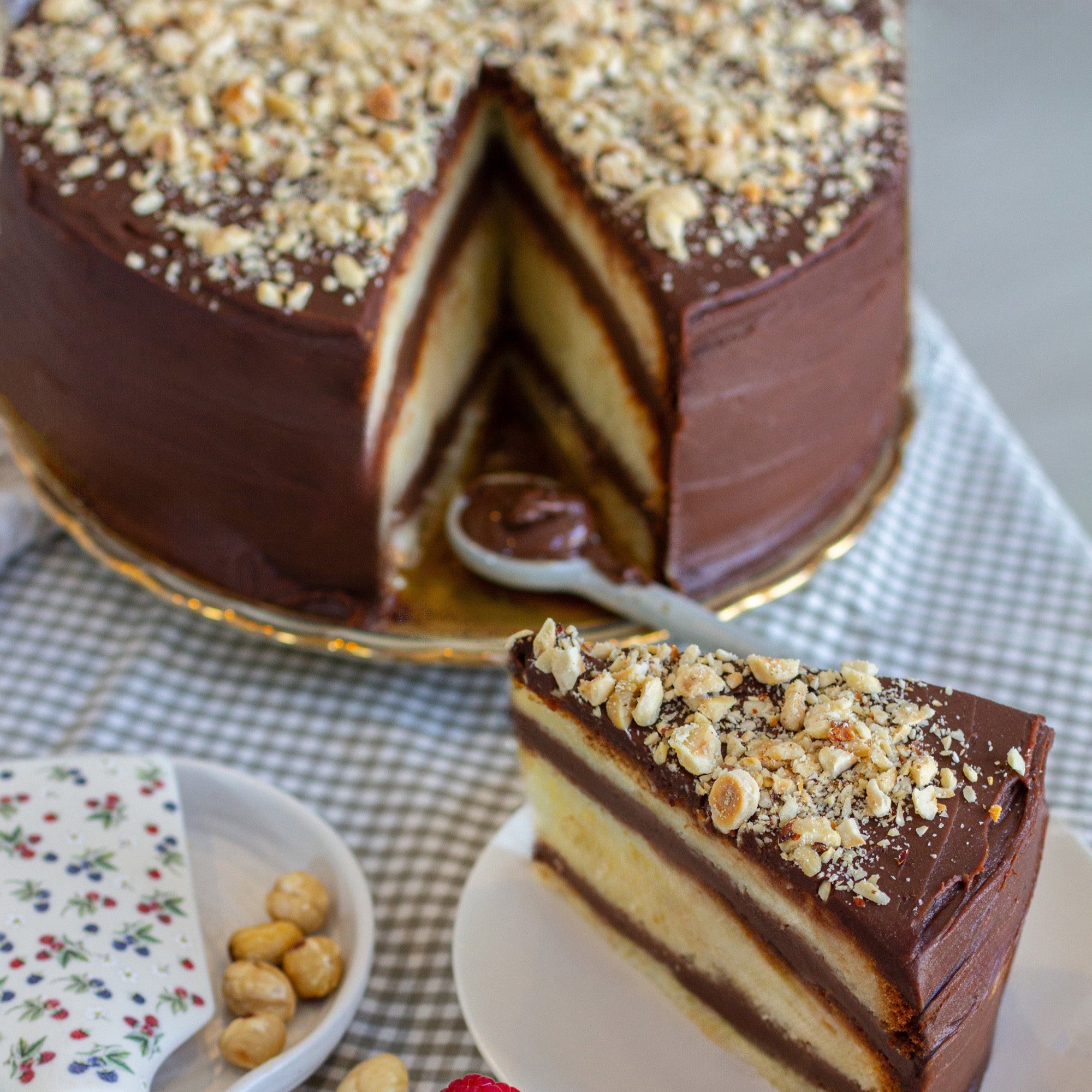 Gâteau au chocolat et noisette