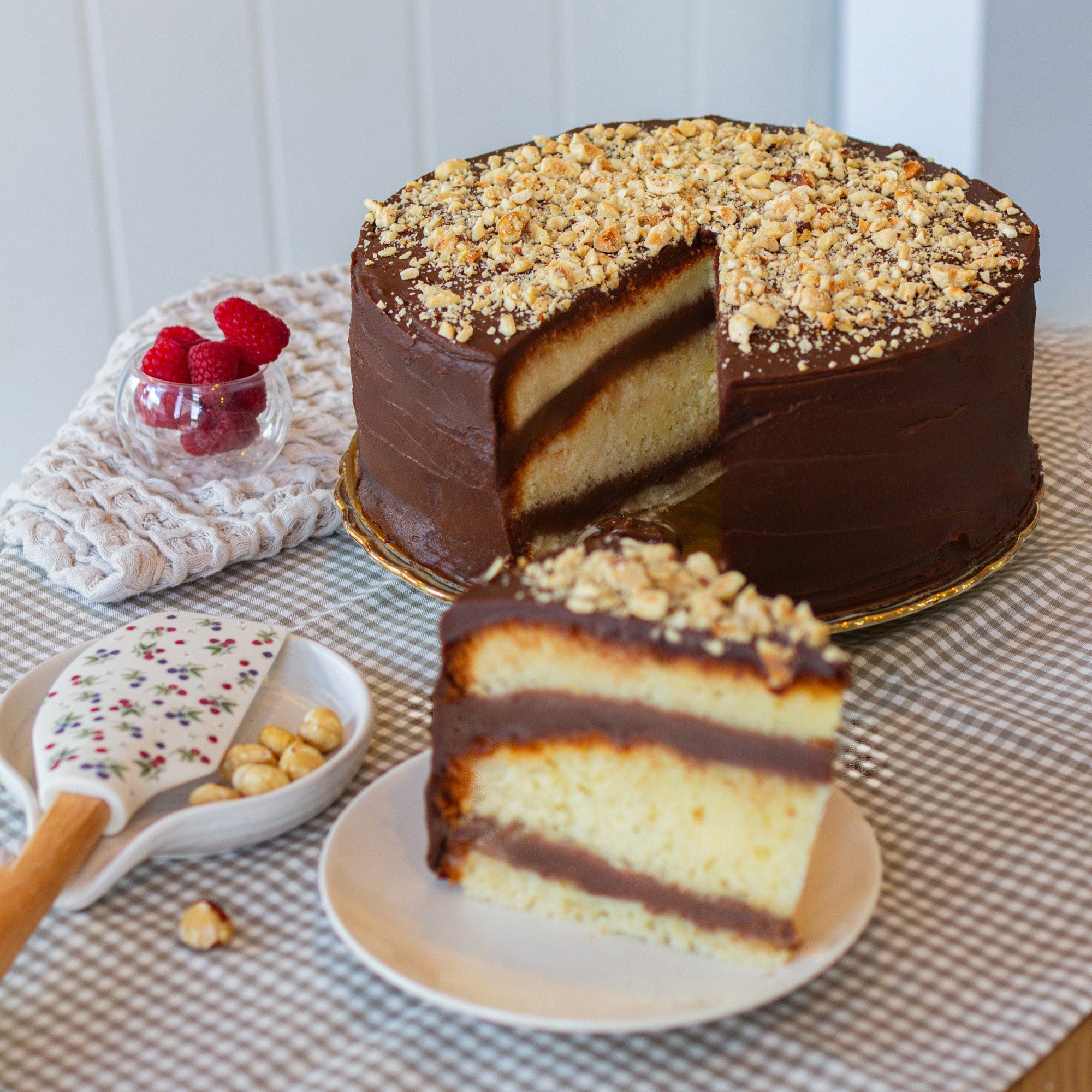 Gâteau au chocolat et noisette