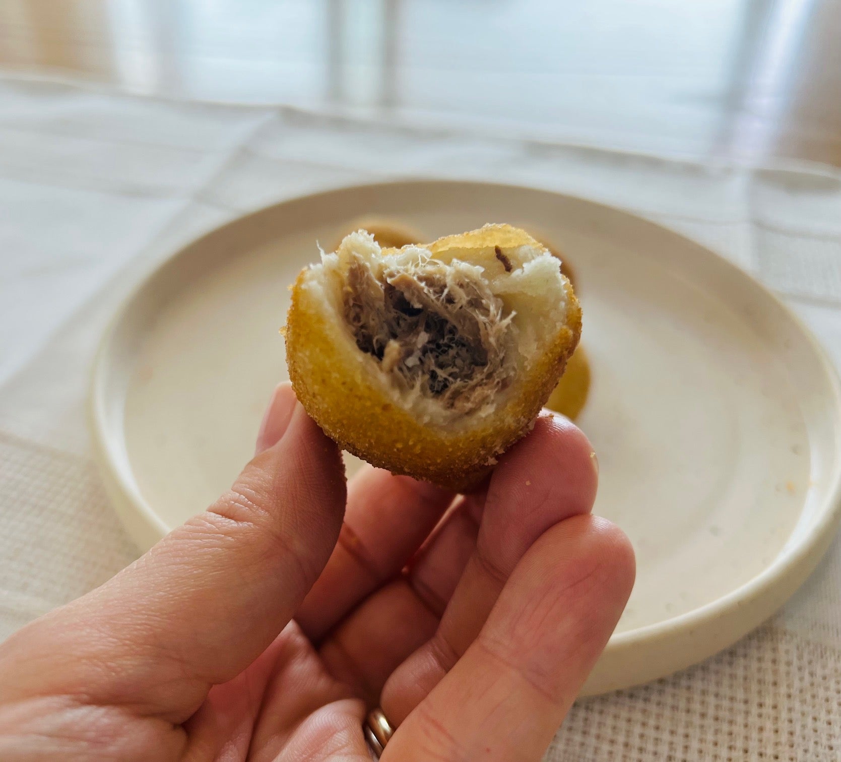Croquettes au boeuf effiloché - Coxinha de carne cremosa