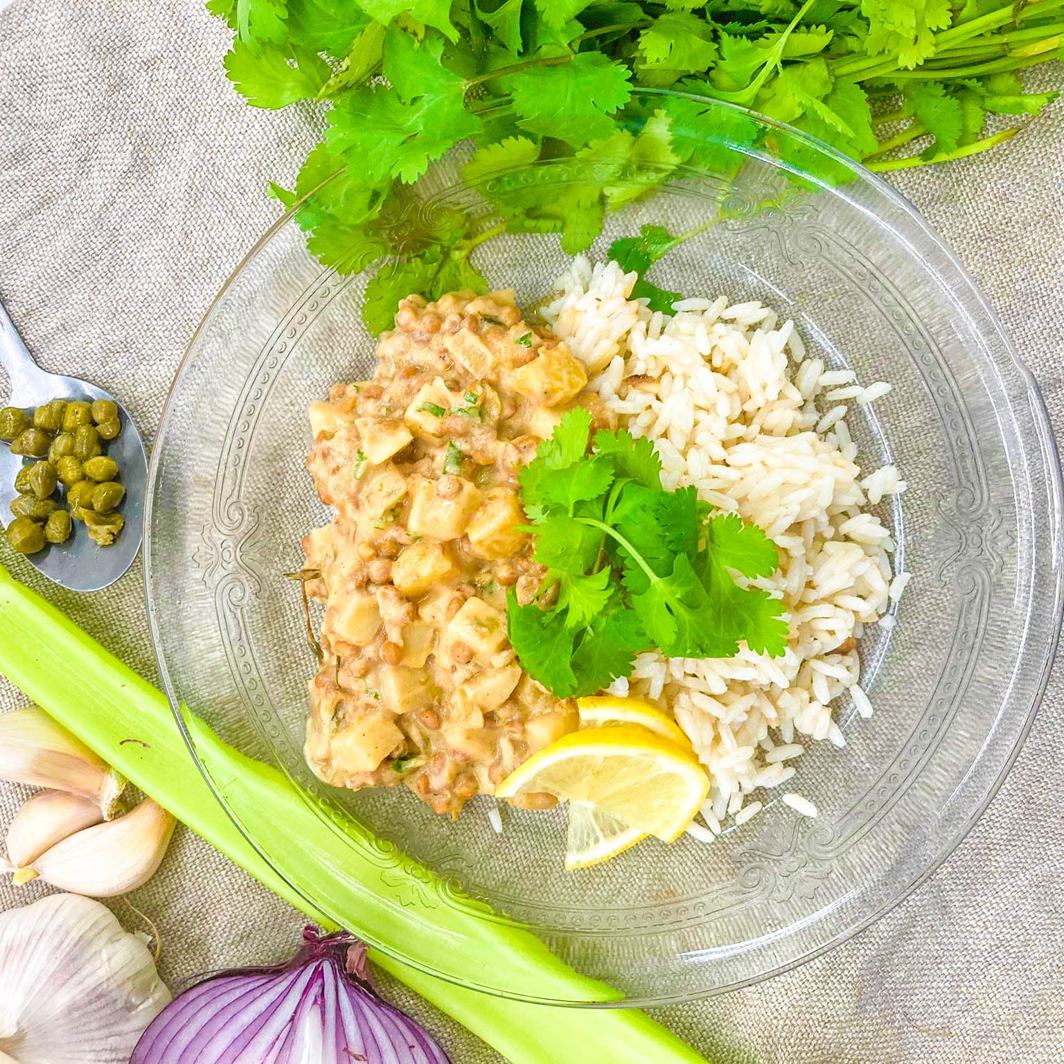 Lentils with capers
